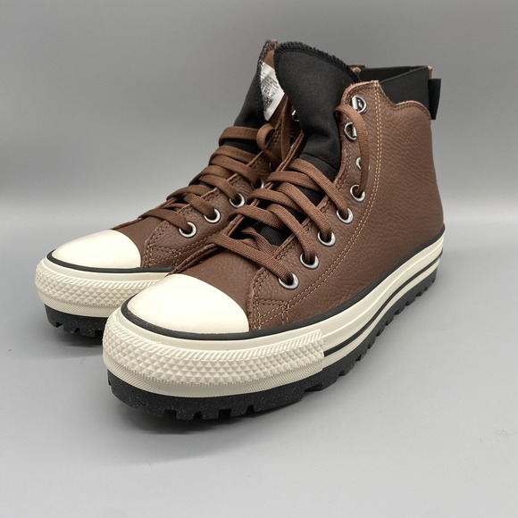 Converse Mens 9 Brown Chuck Taylor All Star City Trek Leather Waterproof Boot - Picture 5 of 15